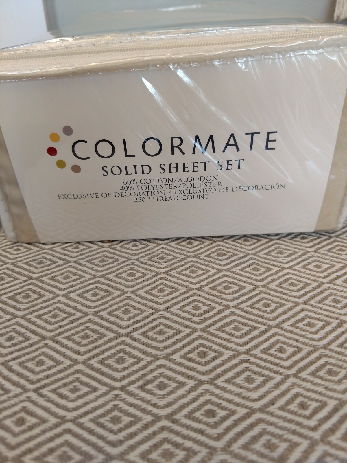 Colormate - Tan - Twin Sheet Set - 250 Thread Count - Cotton / Polyester Blend