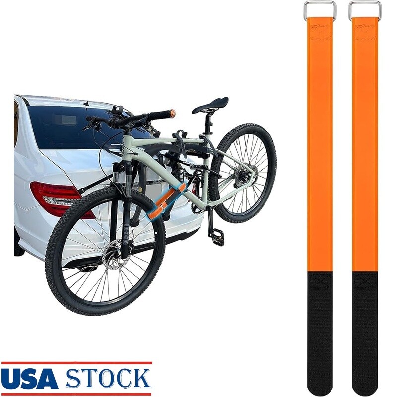 Bicycle Wheel Straps Bike Rack Tie Downs Non-Slip Silicone Stabilizer 2PCS New