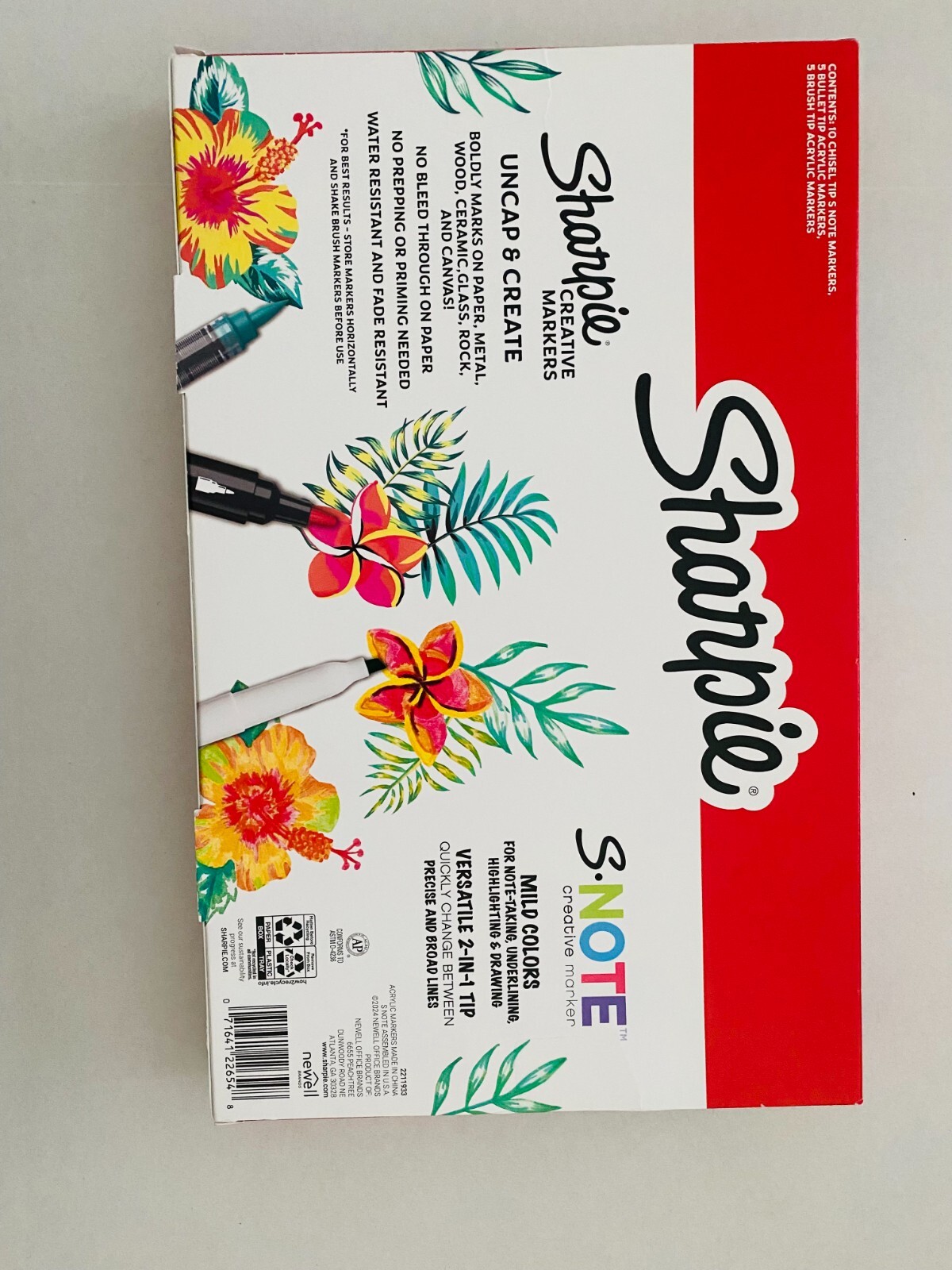Sharpie 20ct Creative Marker Set, Bullet/Brush/Chisel Tips, Acrylic