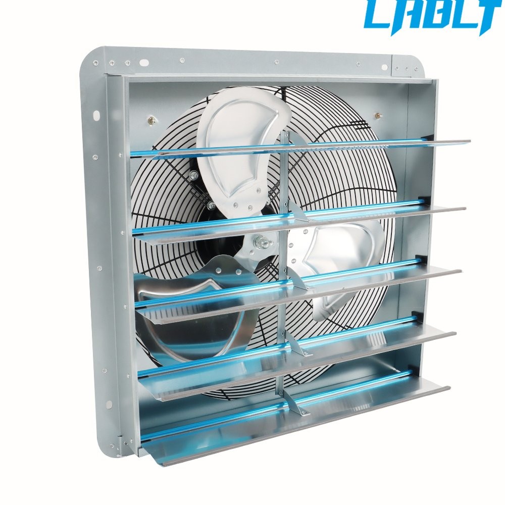 LABLT Shutter Exhaust Fan High Speed Wall Mounted Greenhouse Garage 20 Inch