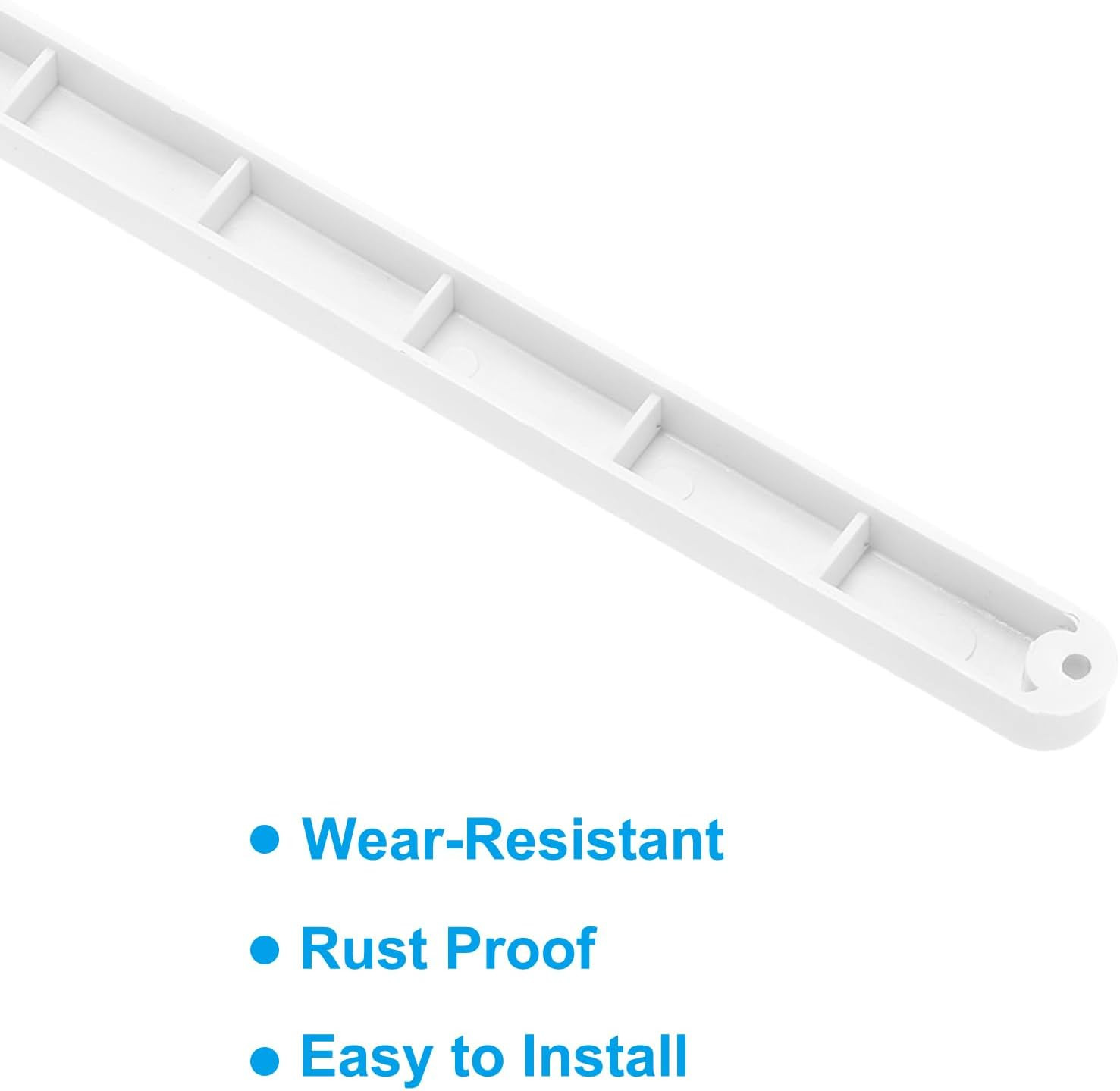 9 Inch Drawer Slides, 2 Pcs Plastic Guide Rails Side Mounted Rails with Mount...