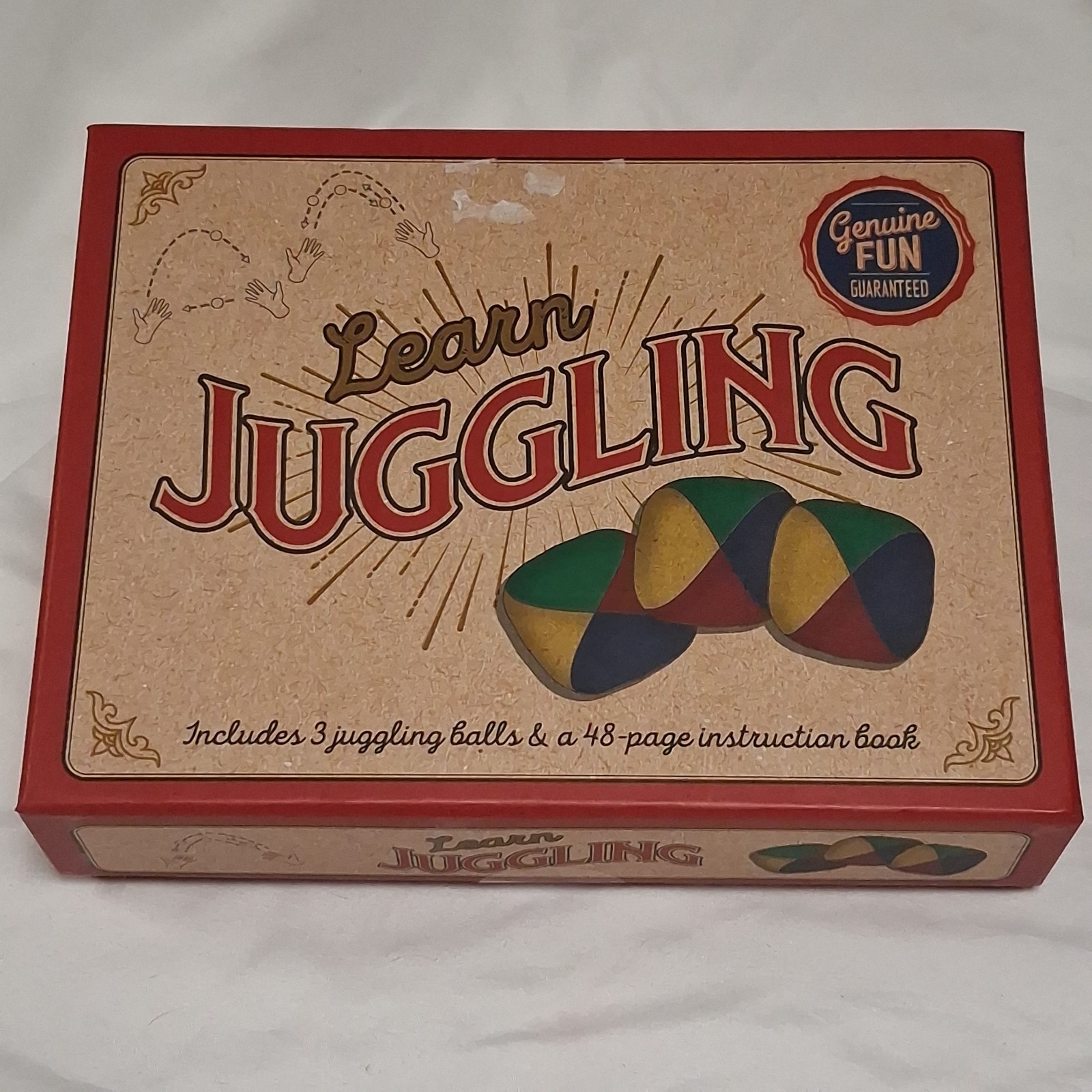 Hinkler Learn Juggling Kit 3 Balls, Instruction Book New in Unopened Box