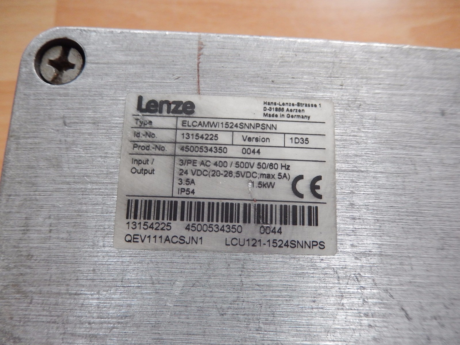 LENZE ELCAMWI 1524SNNPSNN,