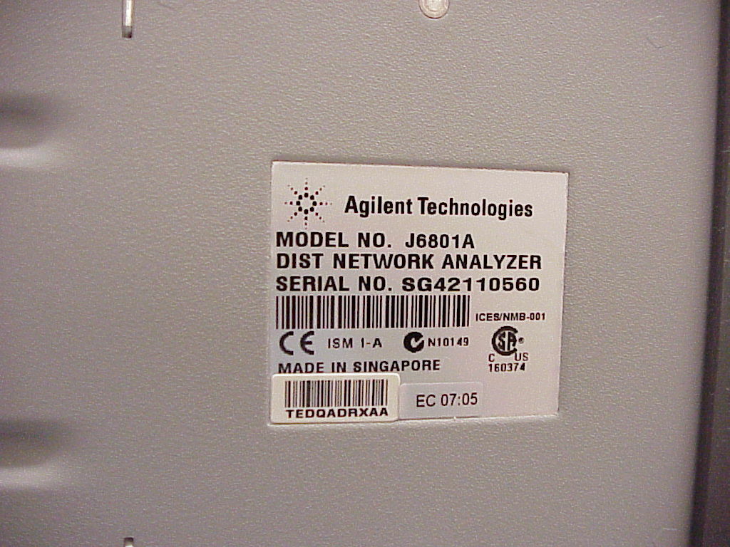 Agilent / HP J6801A Distributed Network Analyzer