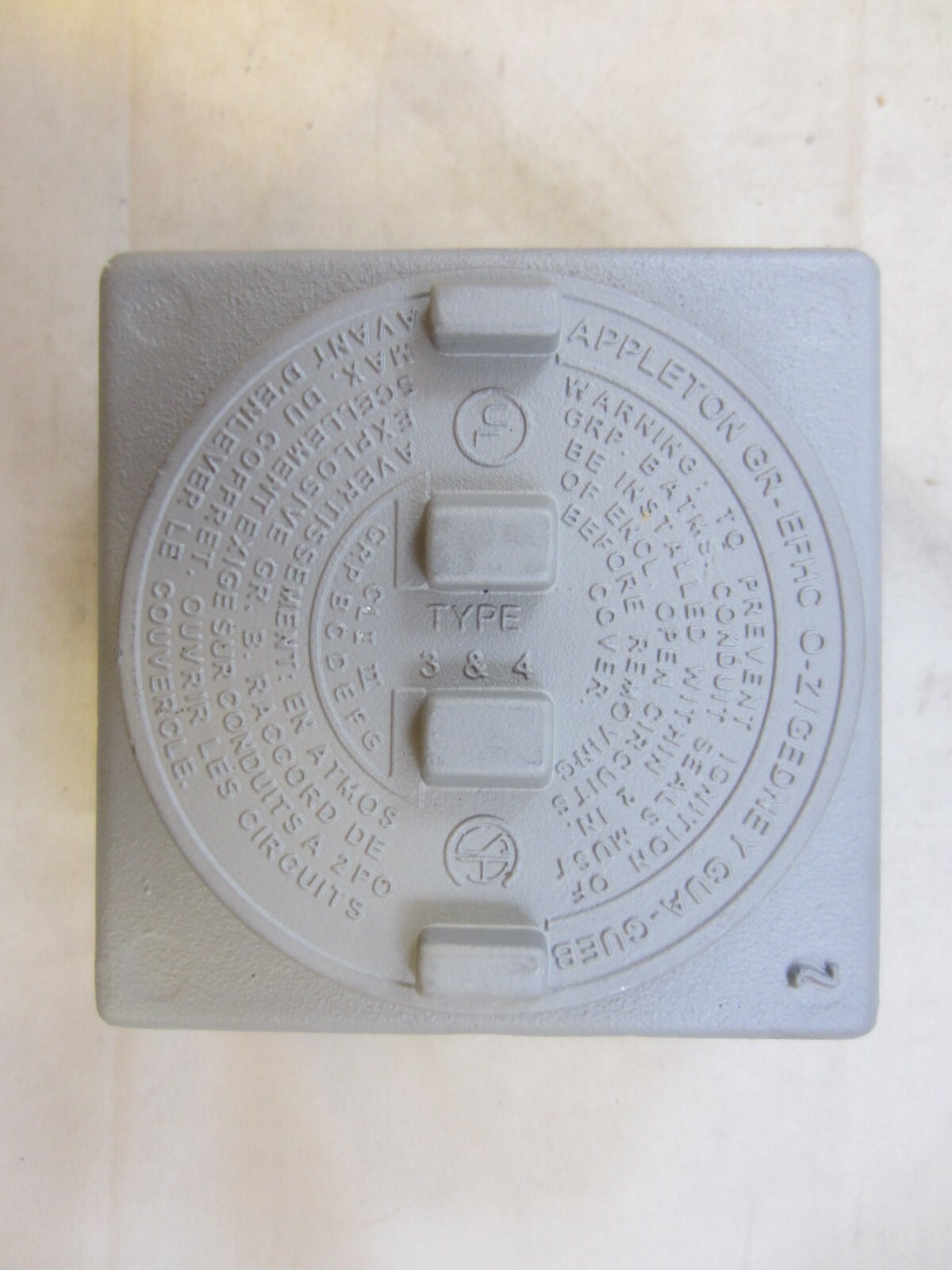 APPLETON GRSS100 1" EXPLOSION PROOF JUNCTION BOX