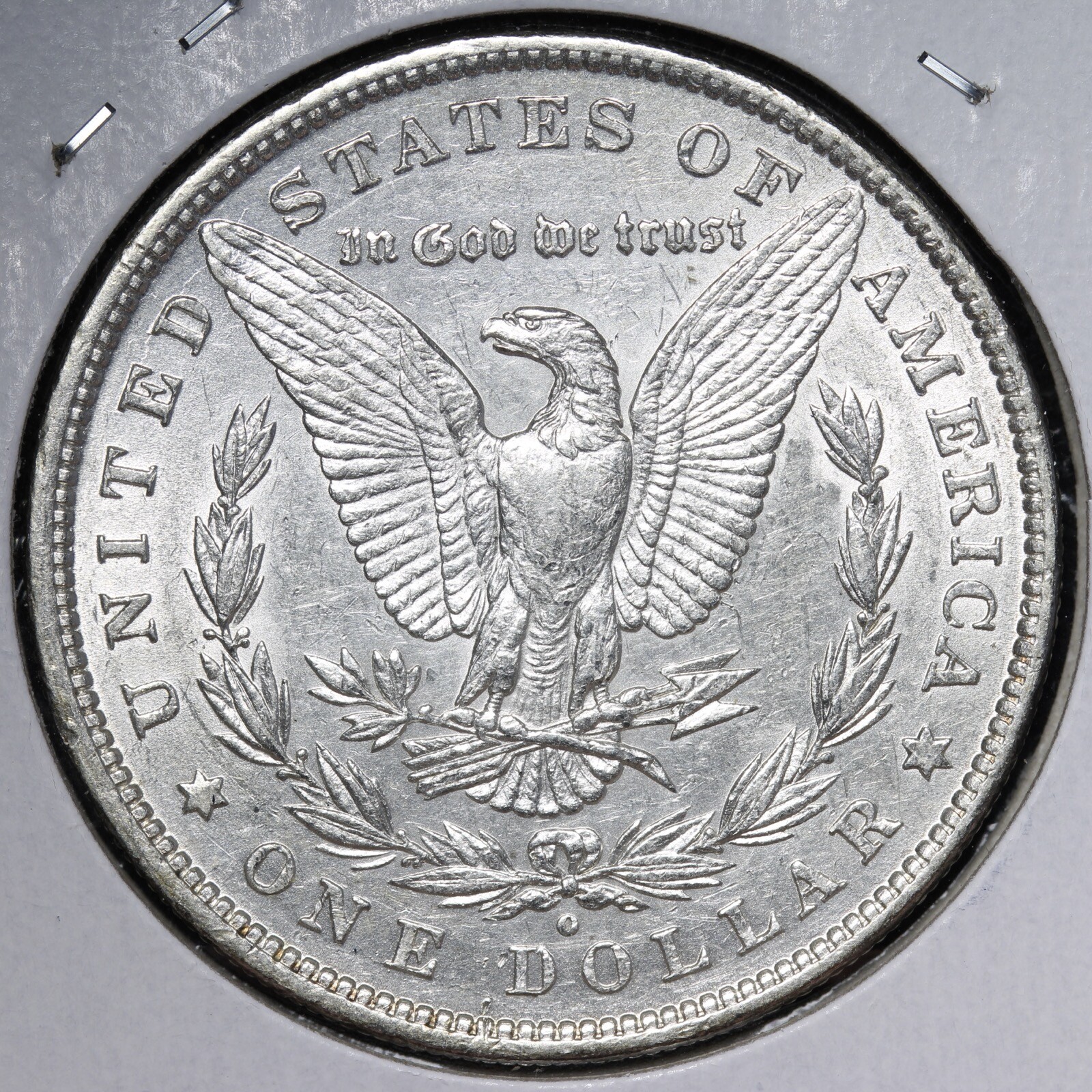 1880-O Morgan Silver Dollar AU+ E377 WTHX