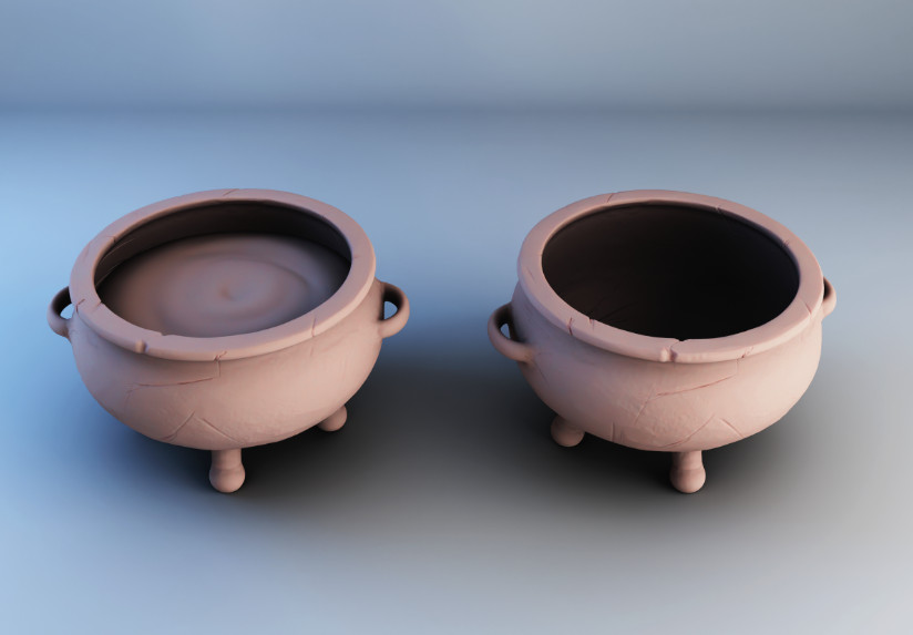 Cauldron Cook Pot Dungeon Scatter 28mm Scale DND D&D Tabletop Mini TW