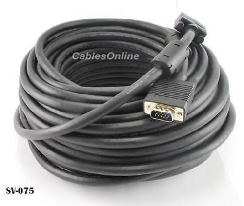 75ft. HD15 Super VGA Male/Male Monitor Cable, CablesOnline SV-075