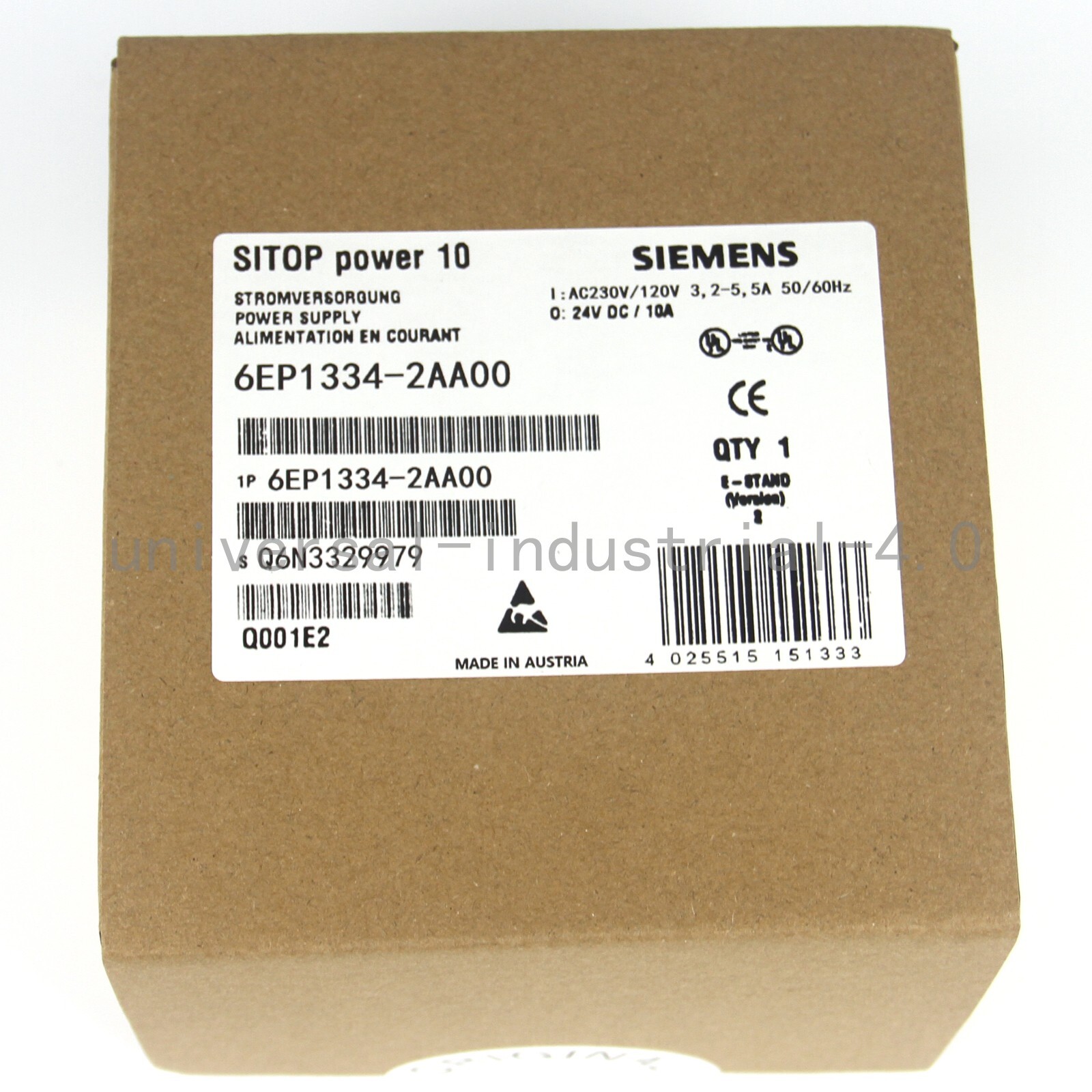 NEW IN BOX SIEMENS PLC 6EP1 334-2AA00 6EP1334-2AA00