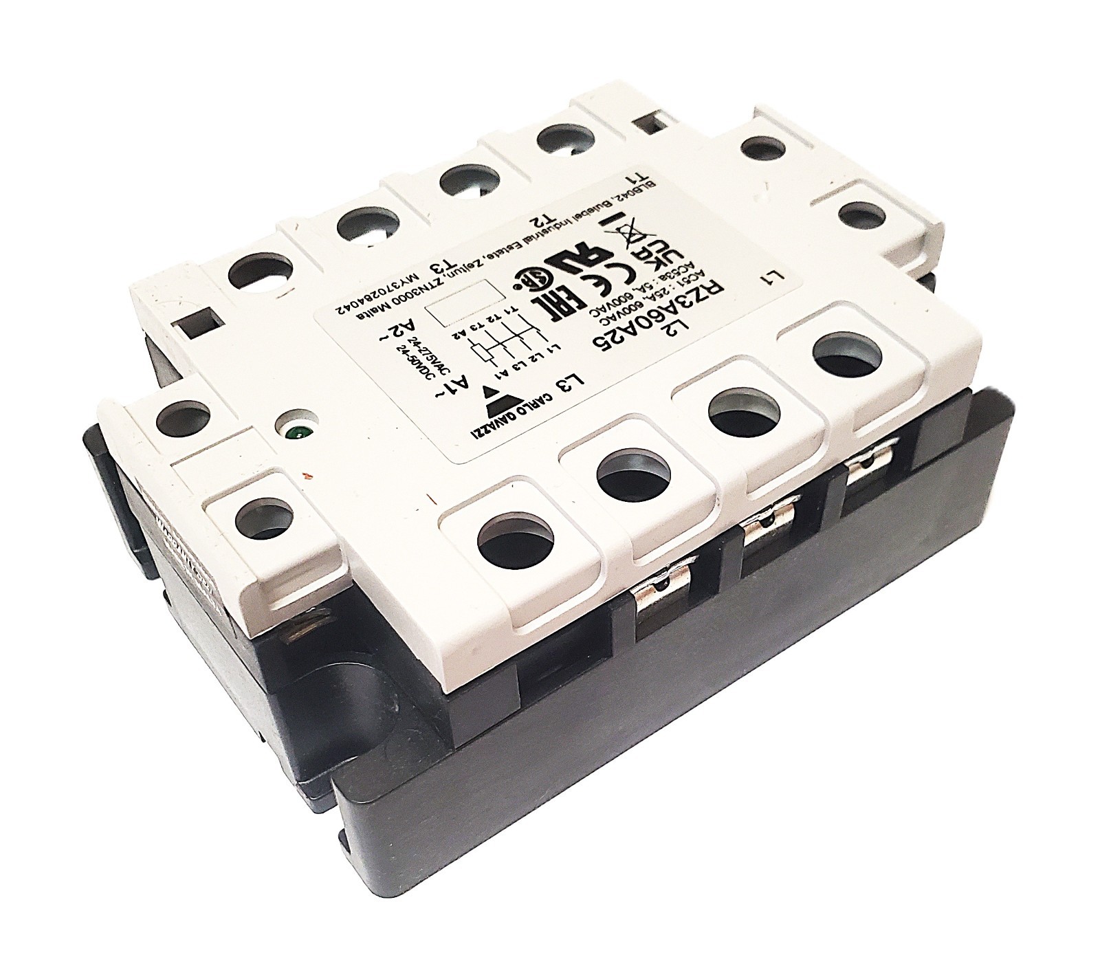 CARLO GAVAZZI RZ3A60A25 Solid State Relay 25A 600VAC 5A