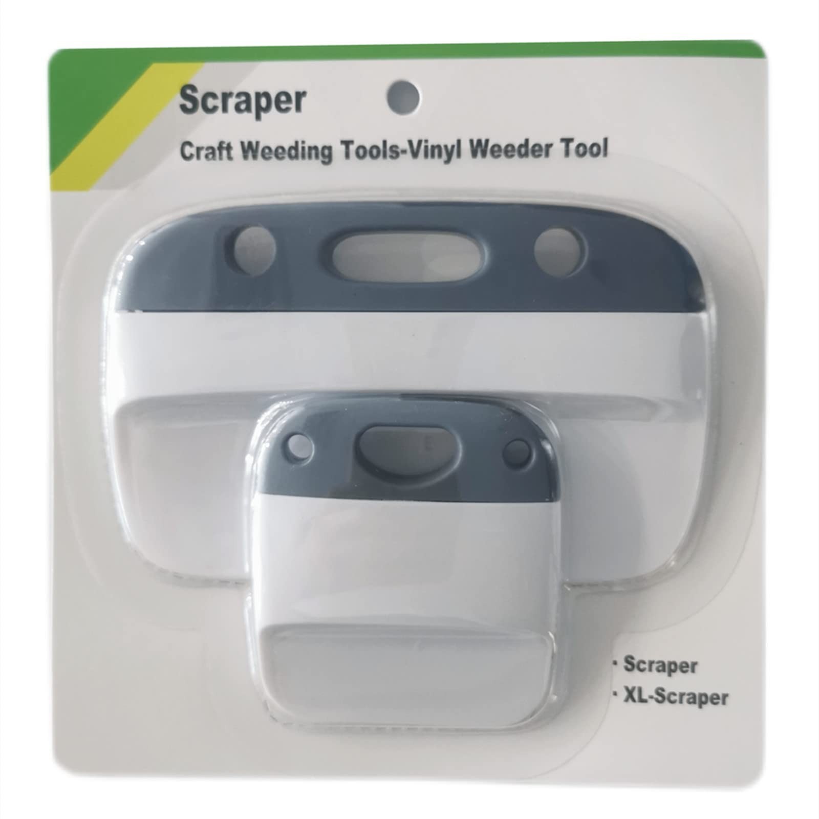 2PCS Scrapers,XL Scraper,Craft Weeding Tools-Vinyl Weeder Basic Tool,Grey 2Grey