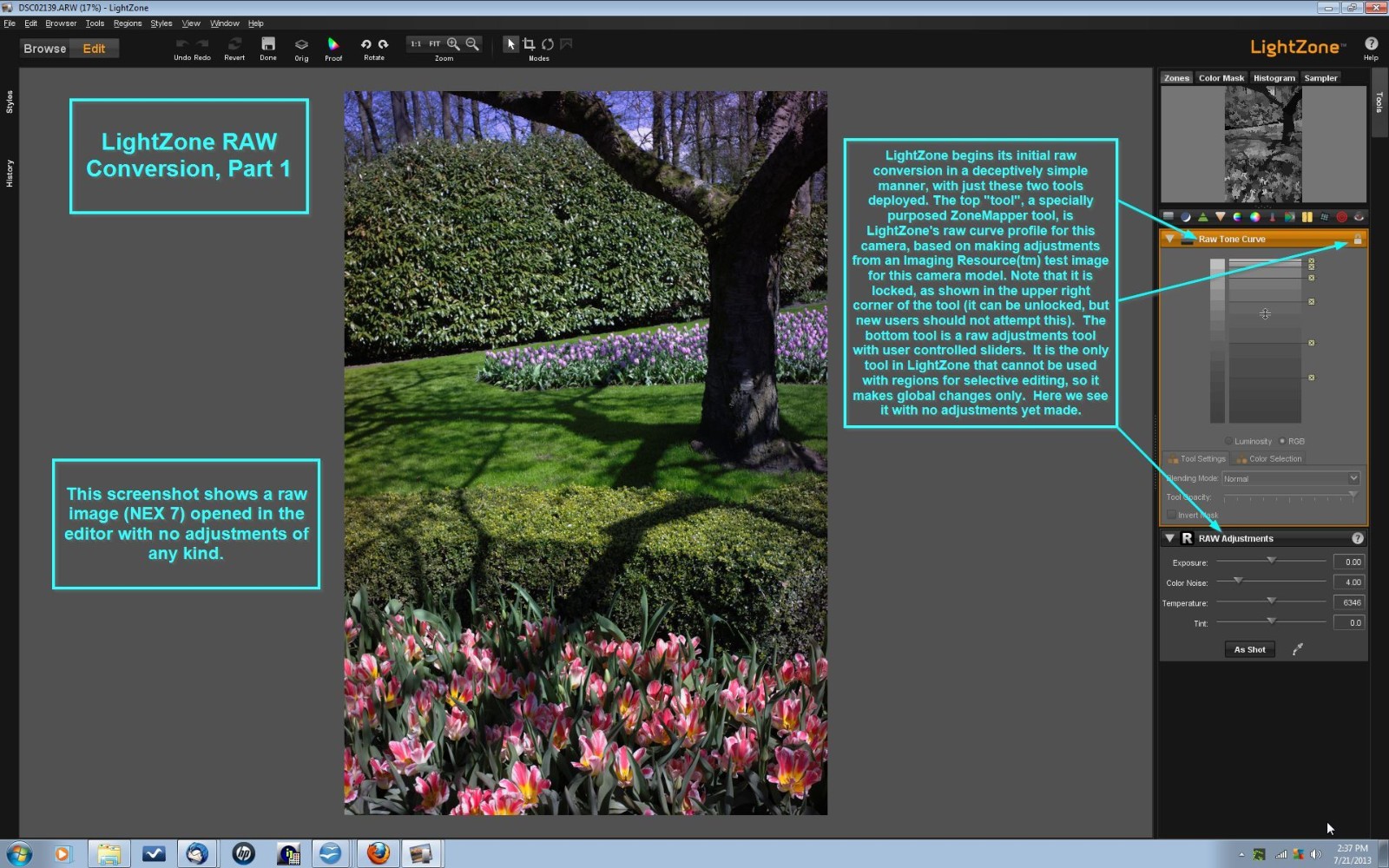 Pro Digital Photo Camera RAW Image Editing Lightroom-Darkroom Software Program