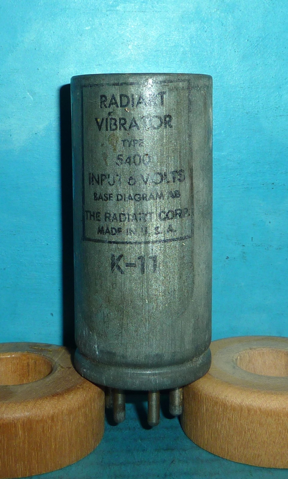 Radiart Vibrator 5400 6 Volts 4Prong Base Diagram AB Guaranteed