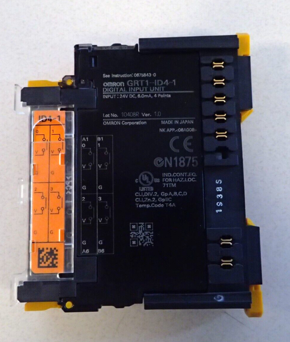 OMRON GRT1-ID4-1 DIGITAL INPUT UNIT 24VDC