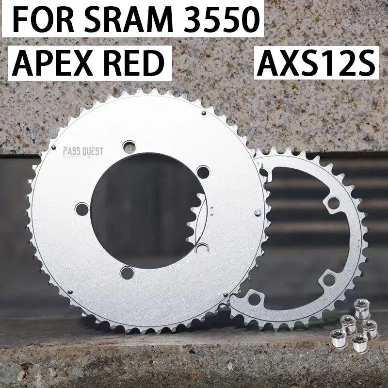 110 Bcd Chainring 5 Bolt for Road Bike Crown 2*12 Speed Double Chainring
