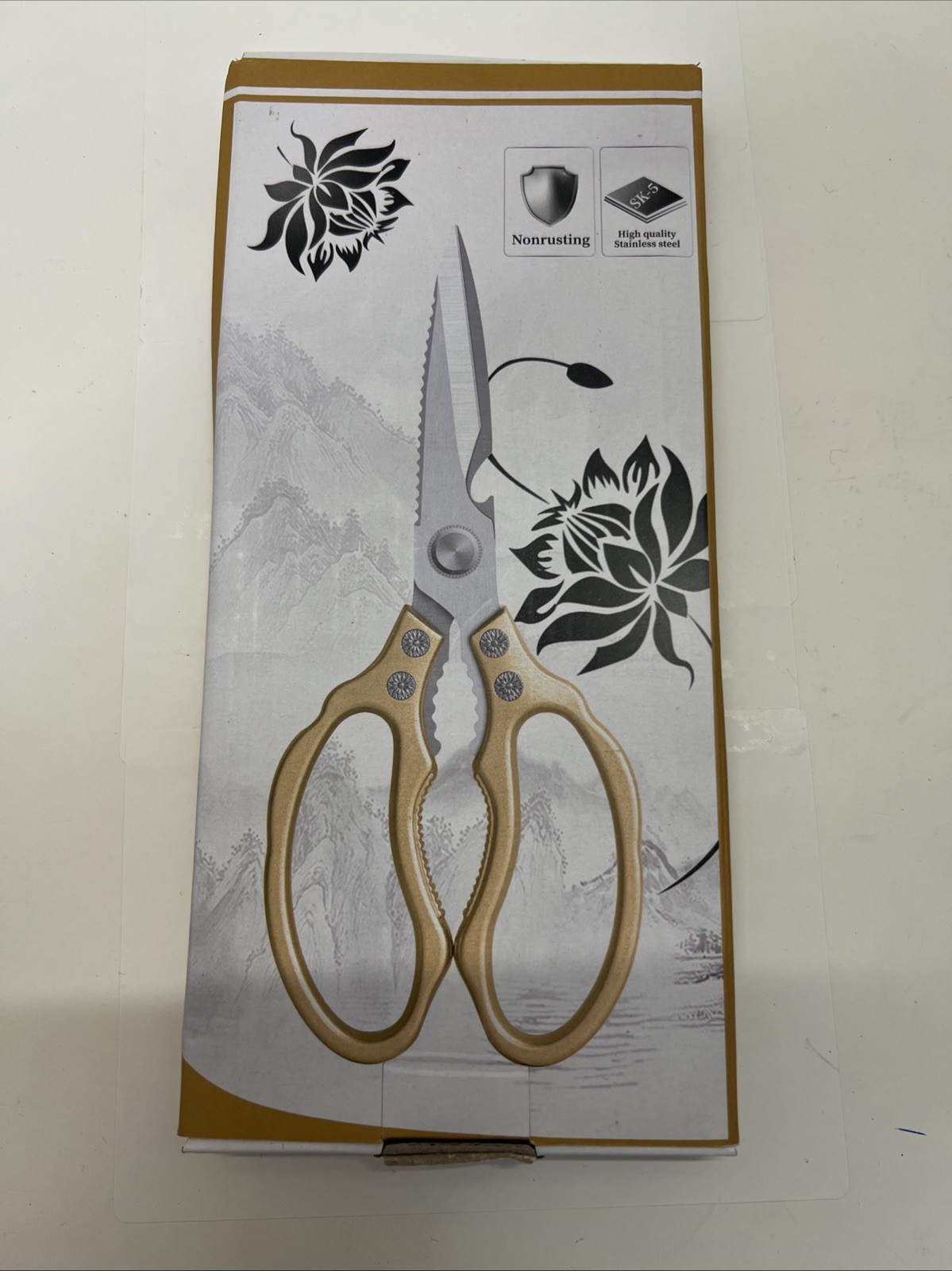 AWinjoy Kitchen Scissors, Heavy Duty Sharp Kitchen Shears Dishwasher Safe