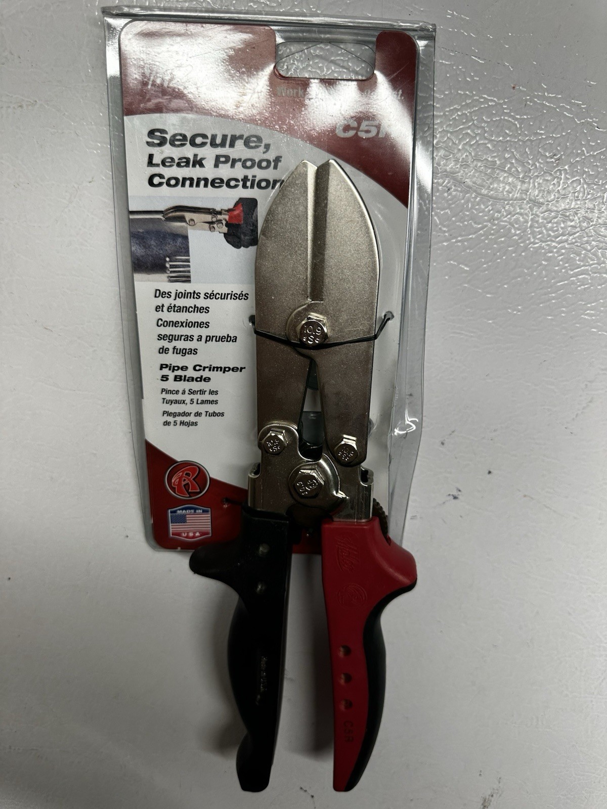 NEW Malco Tools USA Made C5R 5-Blade Downspout Crimper Tool For Siding & Gutter+