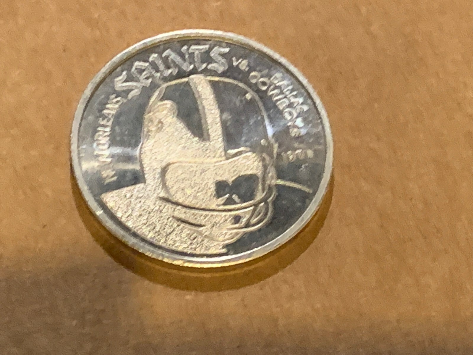 1971 New Orleans Saints v Dallas Cowboys Football Coin