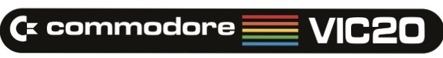 Commodore VIC20 Badge Label Nameplate Logo VIC-20 - Classic