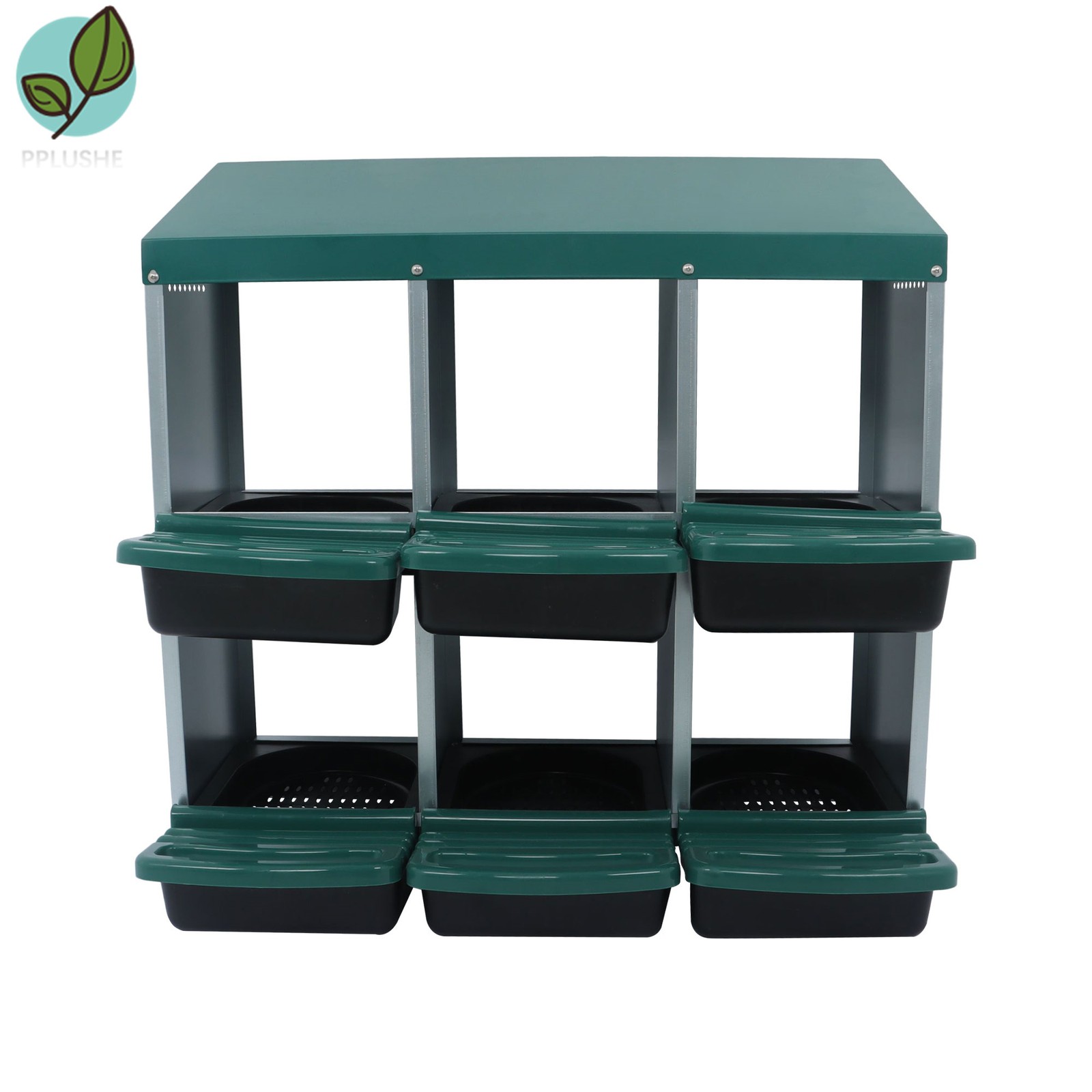 Better Environment 6 Hole Chicken Egg Laying Nest Box Nesting Boxes For Chickens
