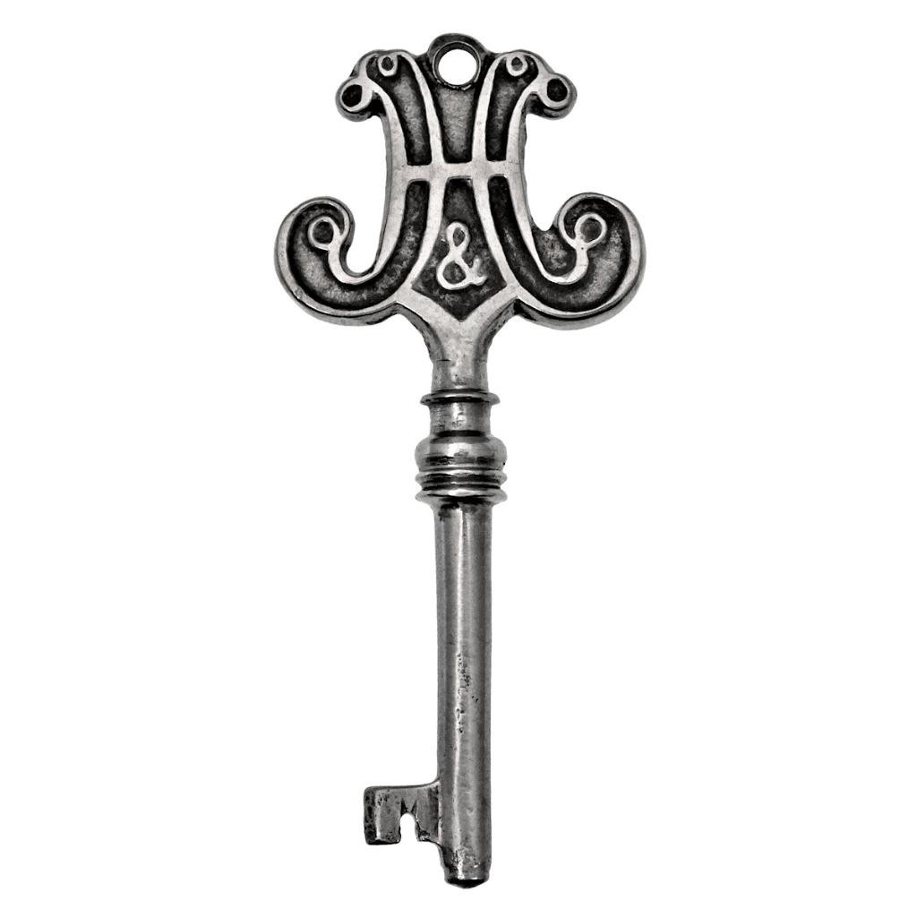Rare Antique HILTON & HILTON Piano Key H&H - c.1872-1920 Art Nouveau - ref.k760