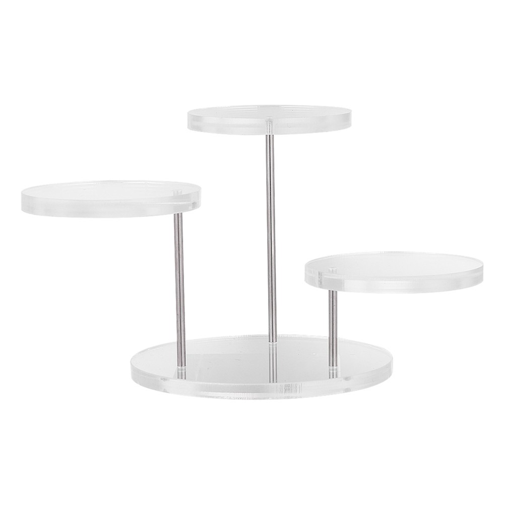 1Set Multi Layer Transparent Jewelry Display Stand Storefront Gallery Window Use