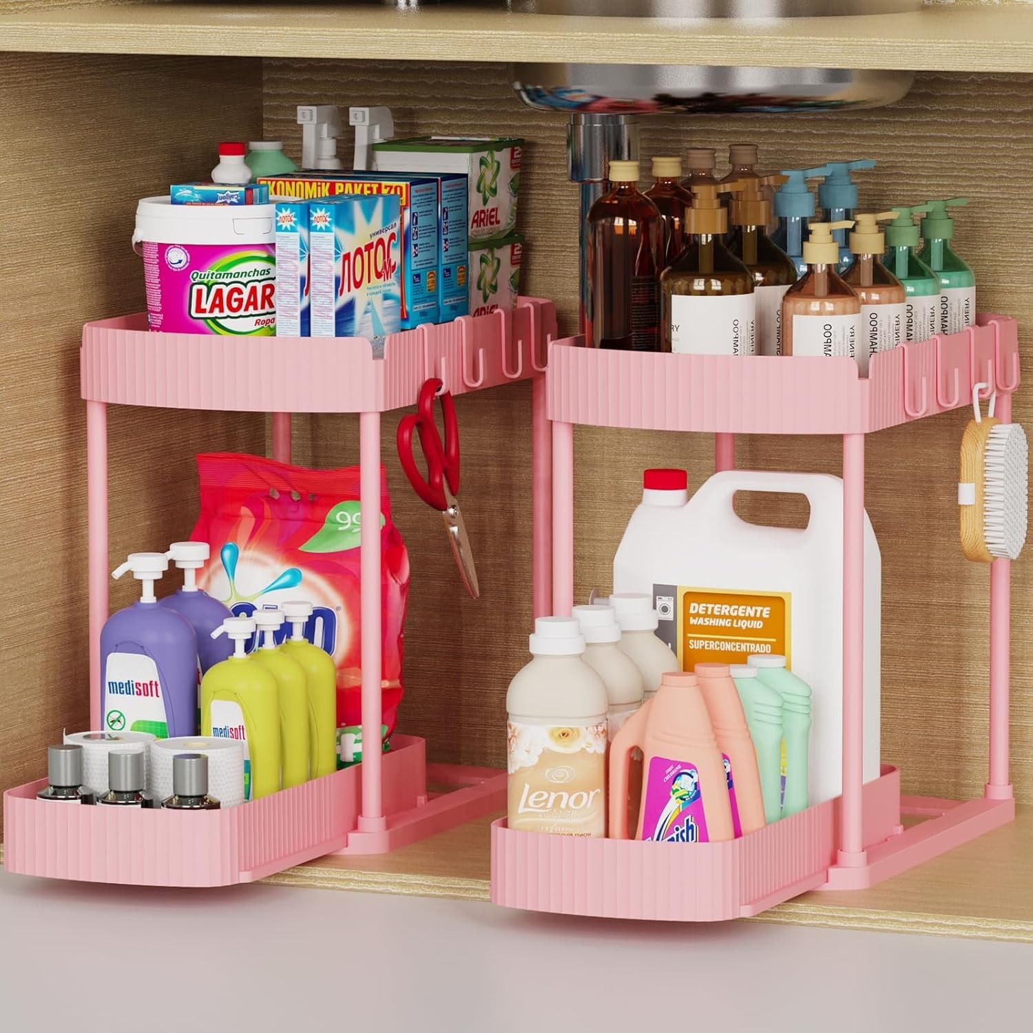 Multi-Purpose Pull-Out Storage Organizers Under Sink/Cabinet Organizers &