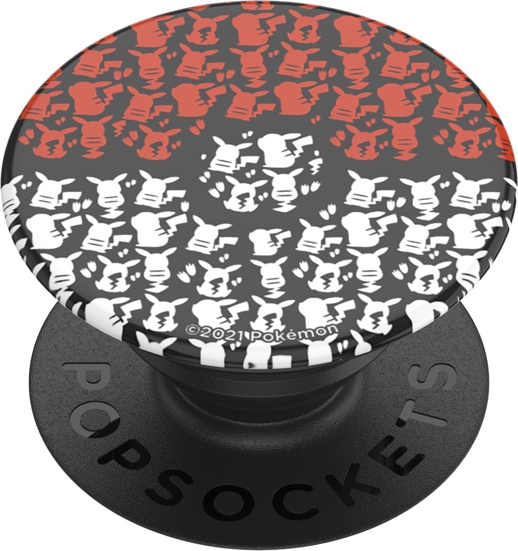 PopSockets PopGrip w/ Swappable Top Pokemon Pikachu Poke Ball Phone Grip