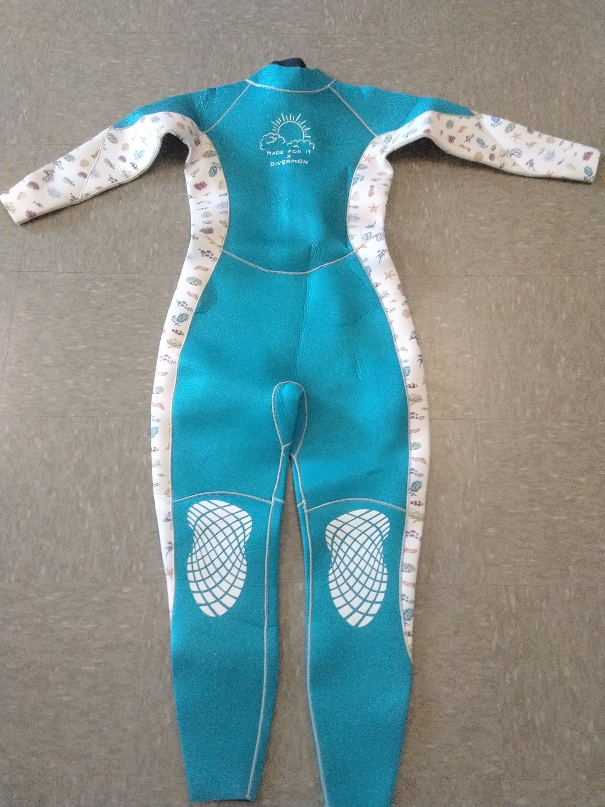 Divermon Teal Steamer 4mm Wetsuit