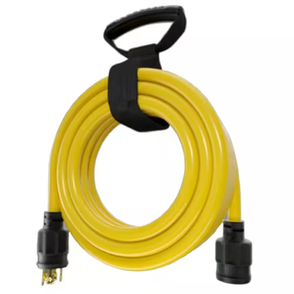 50 Ft. Gauge 10 4-Prong NEMA L14-30P / L14-30R 250V Heavy Duty Indoor/Outdoor Br