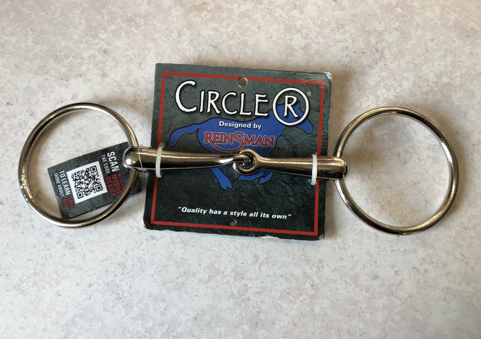New Circle R By Reinsman 5" Broken Snaffle Loose Oring Bit Horse Size CR121