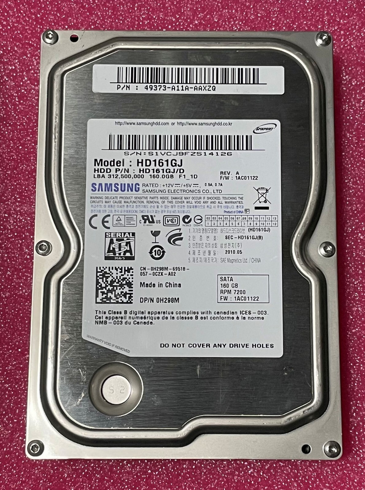 Tektronix DPO7000 Hard Drive for Intel D945 or AIMB-562 Motherboard