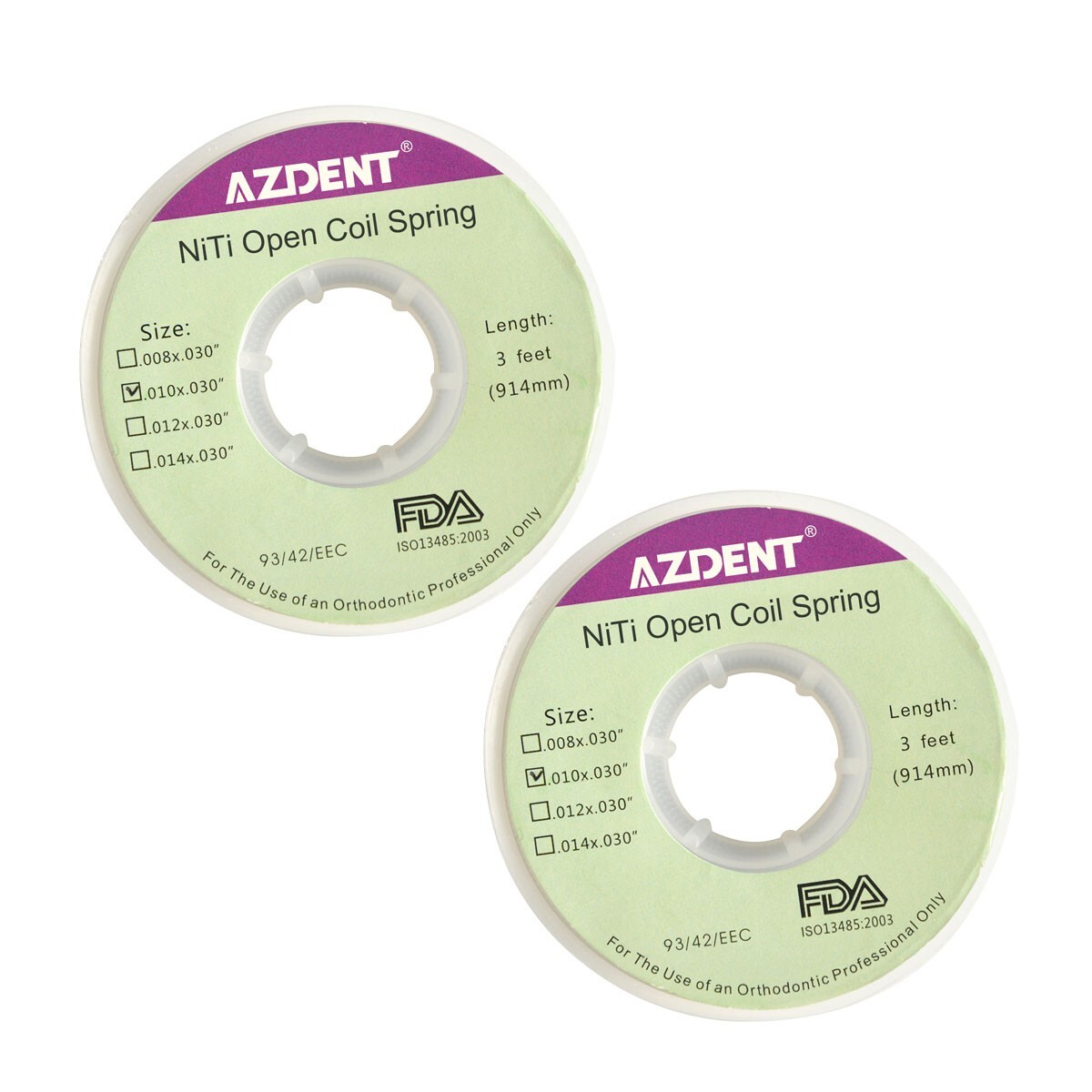 5X Dental Orthodontic Niti Open Coil Springs 010x030 inch, 3 feet (914mm)
