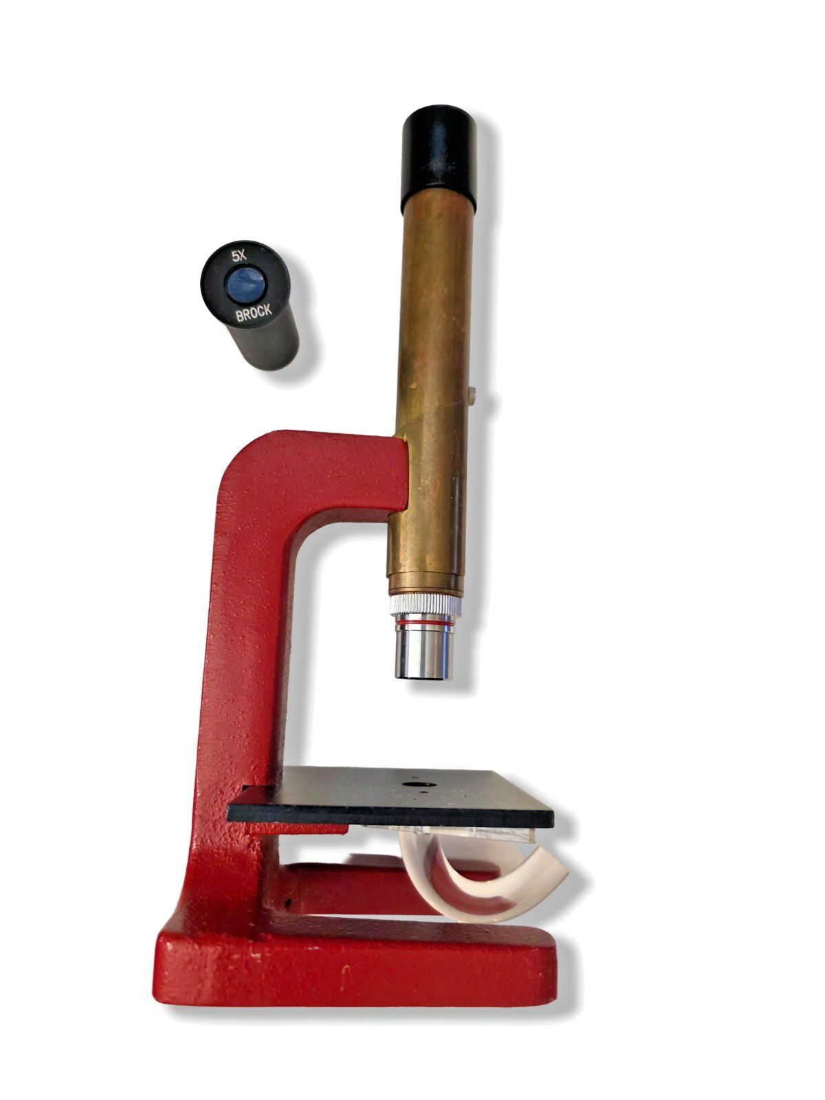 2607-030 Brock Magiscope Field Microscope Red Copper Tube 10x 5x Ocular STEM