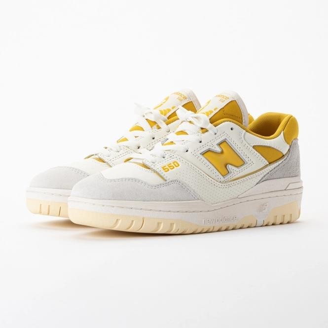 Trainers New Balance Unisex BB550EYW Sea Salt/Ginger Lemon Men's BB550EYW New