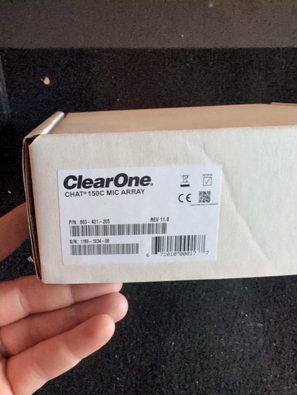 New ClearOne CHAT 150C Mic Array Expansion Pod Cisco Speakerphone 860-401-205