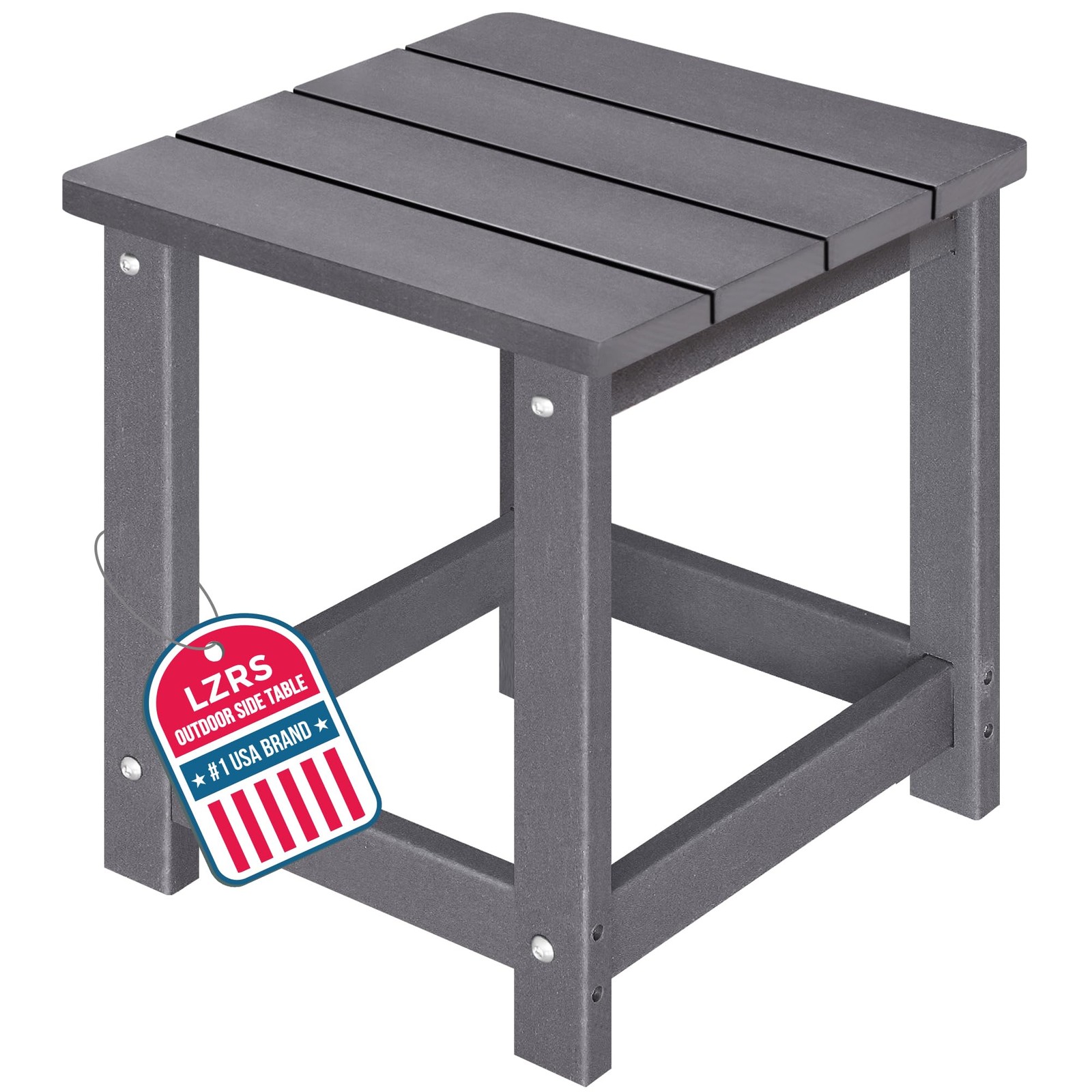 Adirondack Square Outdoor Side Table for Patio, Pool Composite Patio Table,HD...