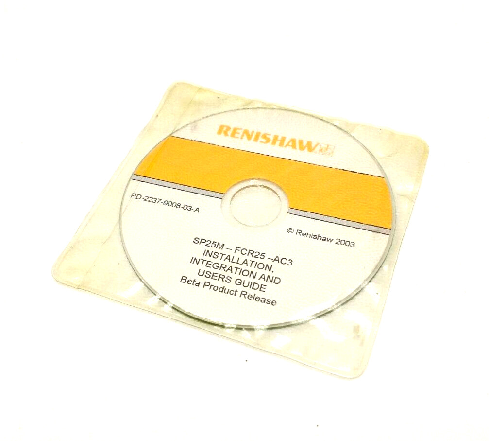 Renishaw PD-2237-9008-03-A Installation Integration User Guide SP25M-FCR25-AC3
