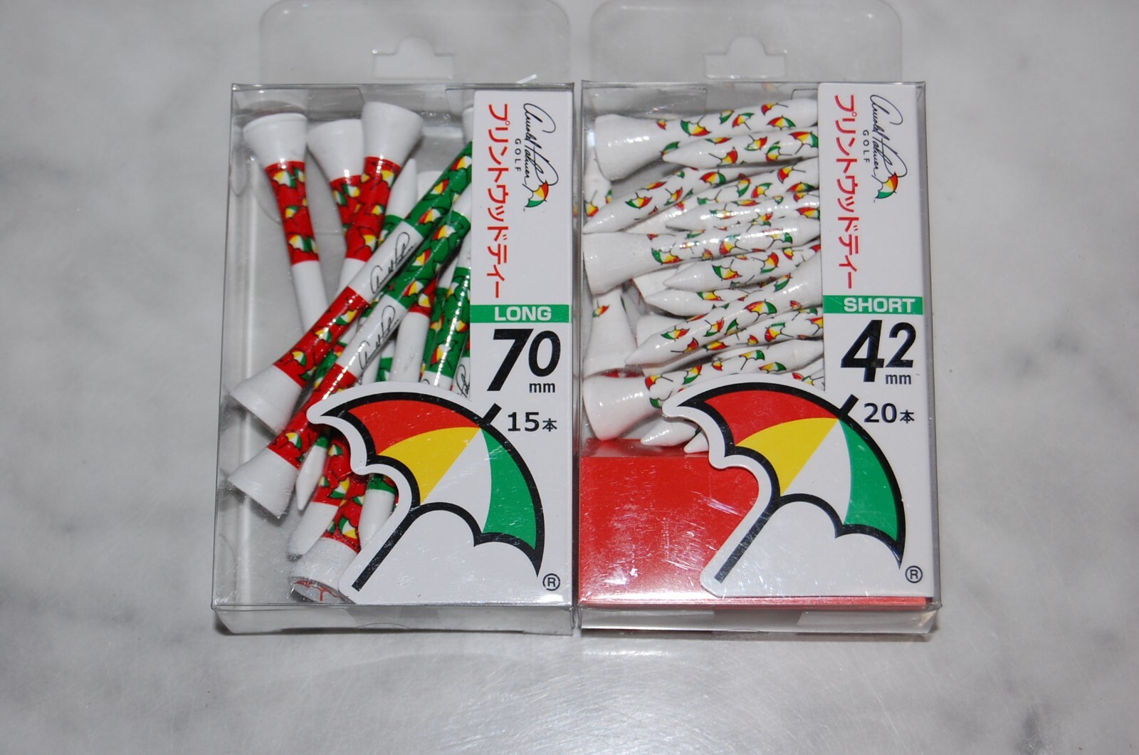 Arnold Palmer APT-100 Golf Tees Short ( Pack of 20 ) & Long ( Pack of 15 ) JAPAN