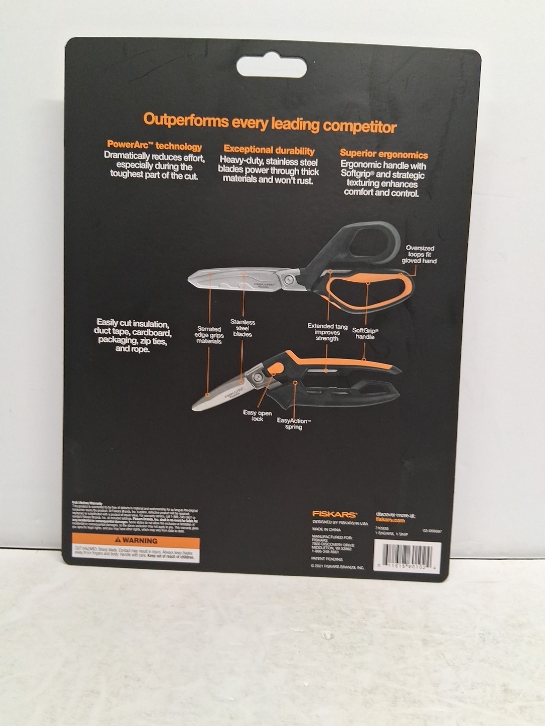 Fiskars 8" Shears & 8" Utility Snips 710930