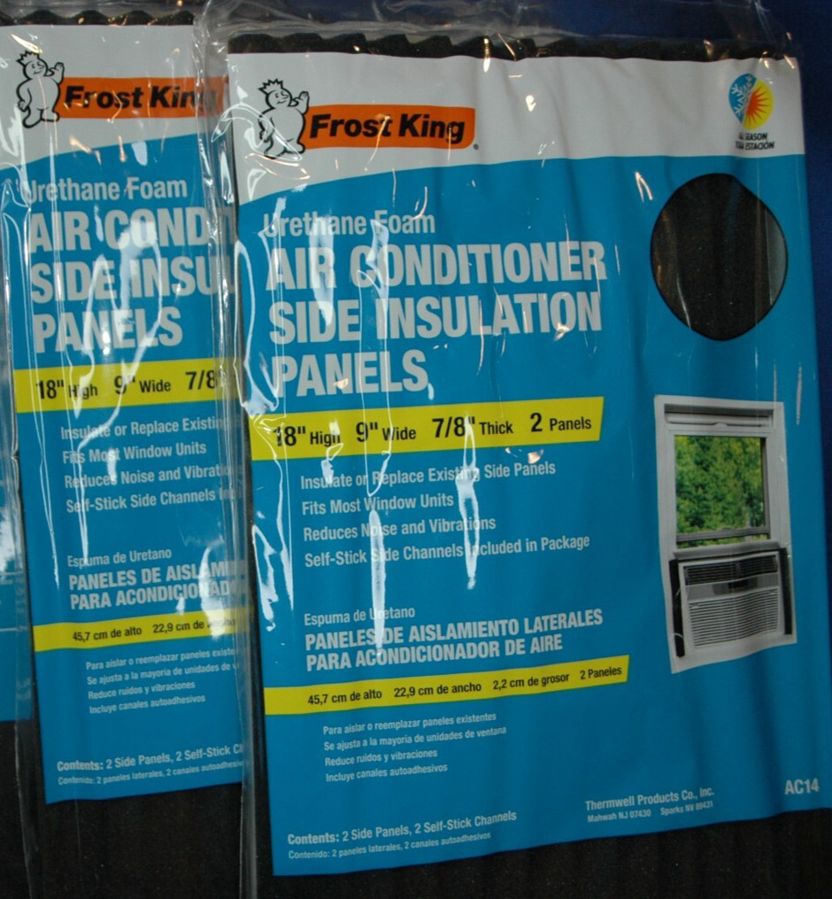 Frost King Air Conditioner Side Insulation Foam Panel 9 W x 18 H x 7/8” 2 Packs