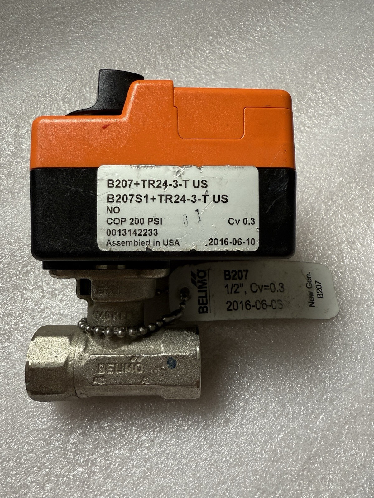 BELIMO B207+TR24-3-T CONTROL VALVE/ACTUATOR NON FAIL-SAFE AC 24V