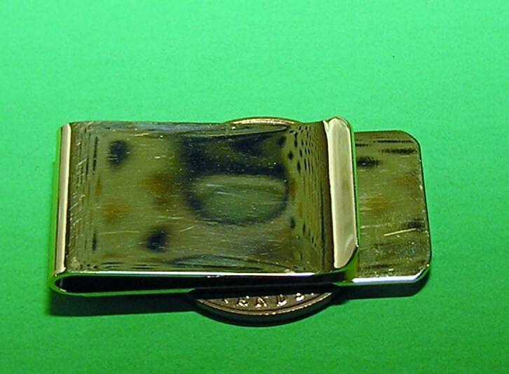 Money Clip Washington - gold tone