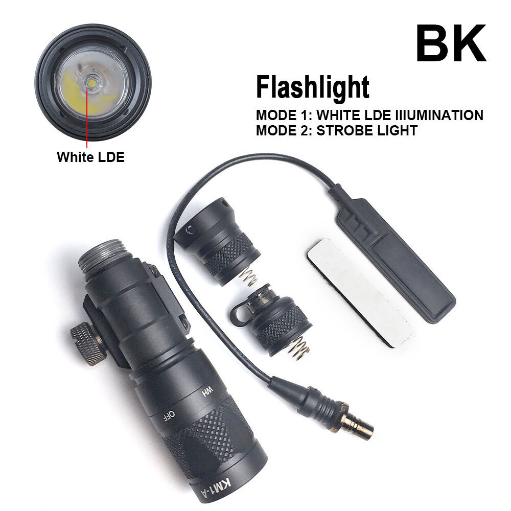 Tactical M300V Mini Flashlight LED Flashlight White Strobe Output Fit 20mm Rail