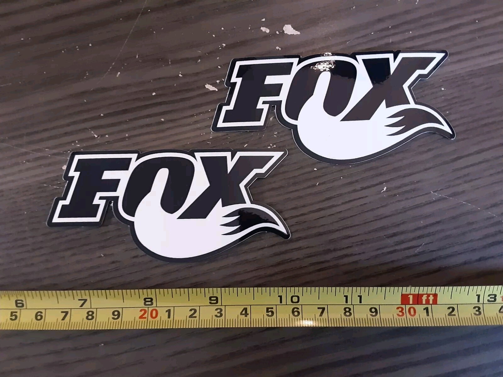 Lot of 2 FOX Racing SHOCKS  Decals Stickers Off Road 4x4 Mud Monster Truck