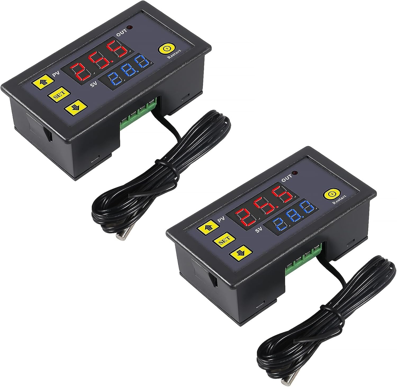 2PCS W3230 Digital Temperature Controller 12V LED Thermostat -50~120°C