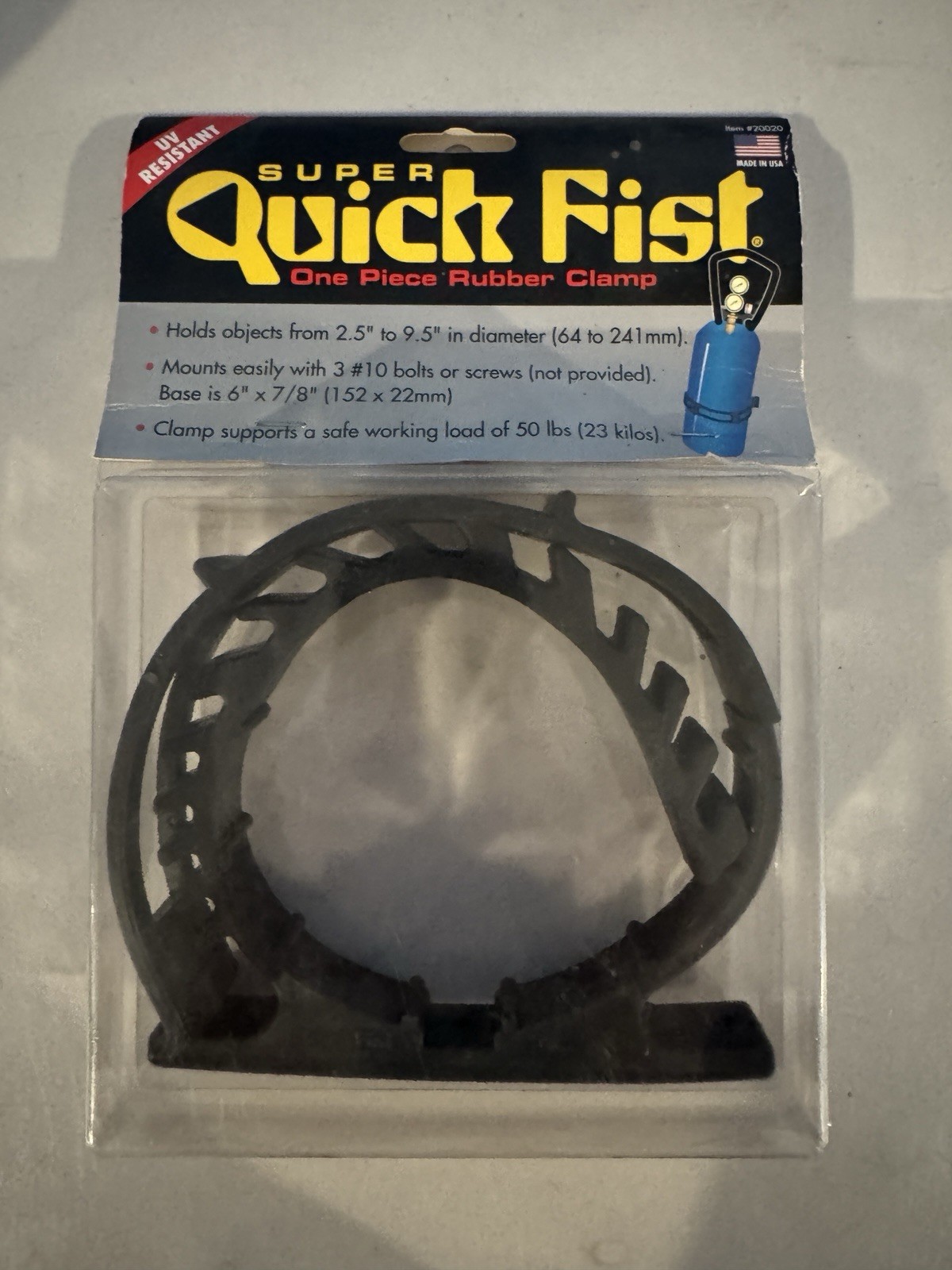 END OF THE ROAD 20020 SUPER QUICK FIST ONE-PIECE RUBBER CLAMP - BRAND NEW