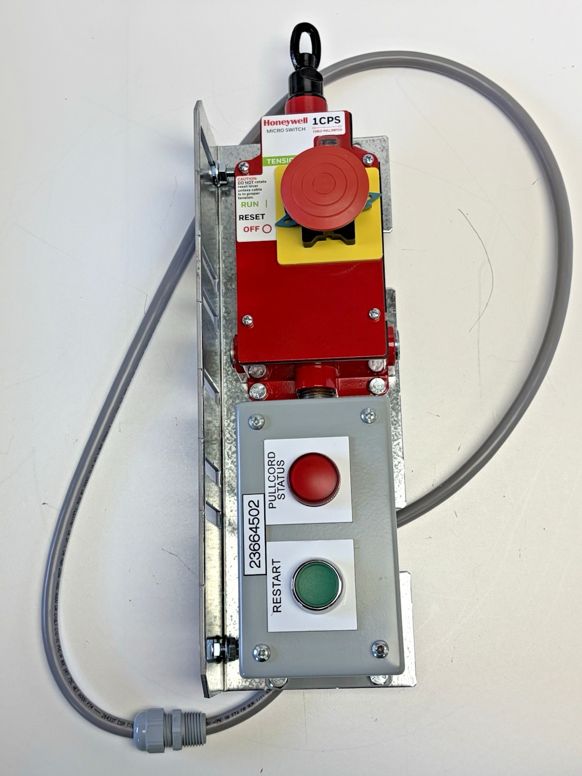 Honeywell Microswitch 1CPSA2-F03 Cable Pull E-Stop Assembly Switch Right Mount