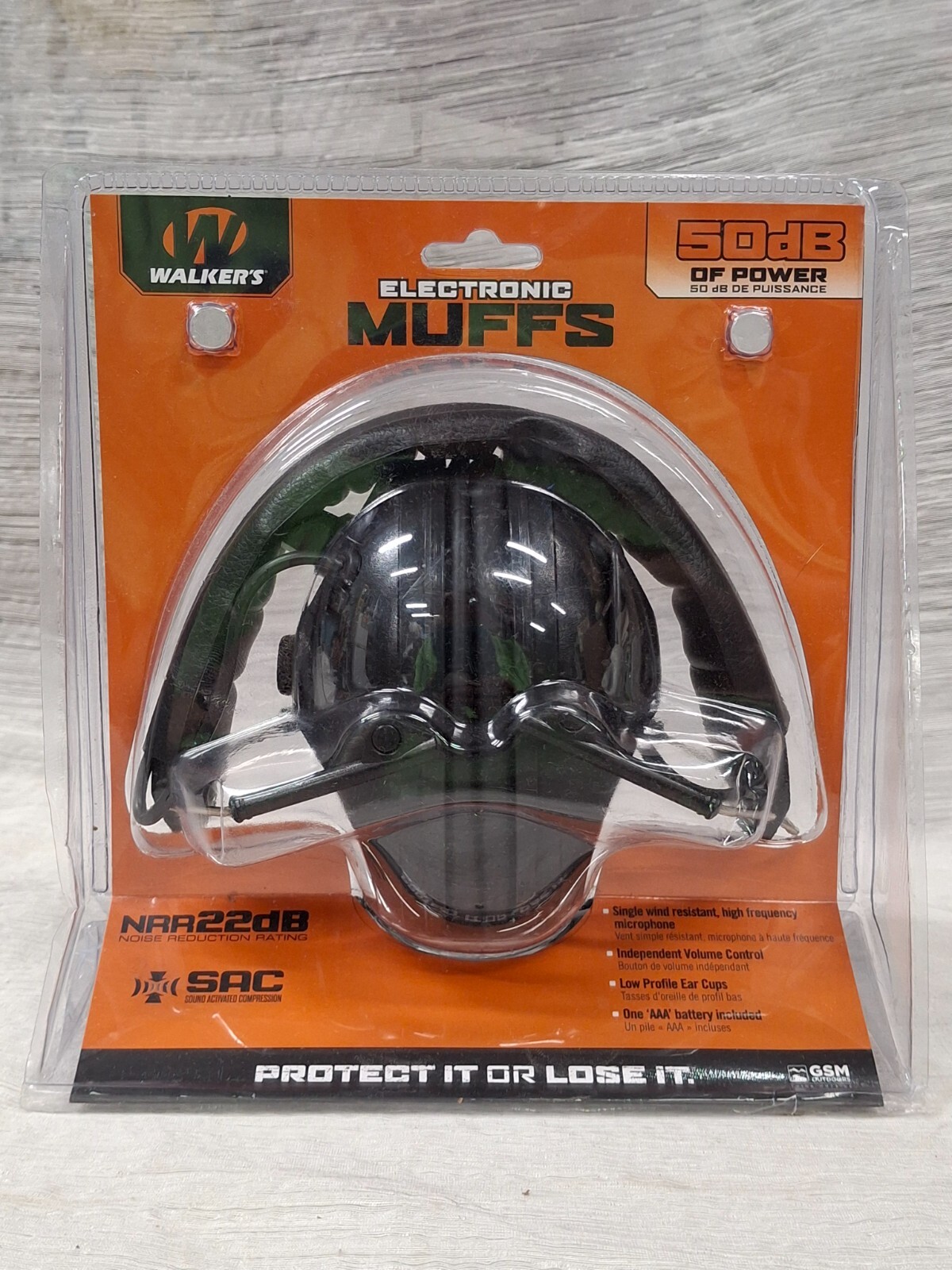Walker's Electronic 50DB Muffs NEW