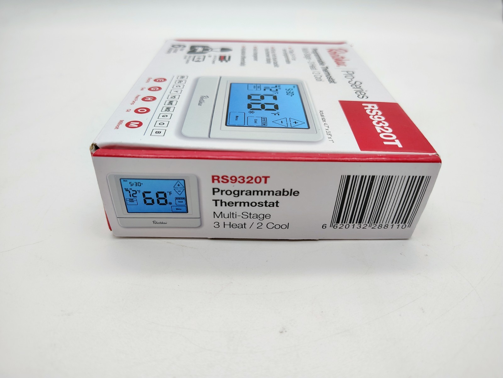 Robertshaw Programmable Multi-Stage 3H/2C Touchscreen Wall Thermostat RS9320T